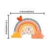 Gyufise 24Pcs Rainbow Cupcake Toppers with Glitter Heart Cloud Rainbow Cupcake Picks Baby Shower Cake Decorations for Raibow Theme Kids Birthday Party Supplies view 2