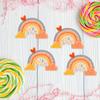 Gyufise 24Pcs Rainbow Cupcake Toppers with Glitter Heart Cloud Rainbow Cupcake Picks Baby Shower Cake Decorations for Raibow Theme Kids Birthday Party Supplies view 4