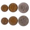 3 Coins from Hong Kong | Hong Kongers Coin Set Collection 5 10 50 Cents | Circulated 1948-1952 | George Vi view 1