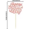 Gyufise 24Pcs Happy Mothers Day Cupcake Toppers Rose Gold Glitter Best Mom Cupcake Picks Mom's Theme Happy Mother's Day Women Birthday Party Cake Decorations Supplies view 2
