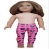 Pug Dogs & Hearts Leggings for 18 inch Dolls Doll Clothes by Doll Clothes Sew Beautiful view 1