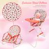 Floral Baby Doll Accessories Set, 3-1 Baby Doll Crib, Baby Doll High Chair & Bouncer Seat. 18 inch Doll Accessories with Doll Bed. 18" Dolls Furniture Play Stuff. Toys for Girls Ages 3-5,4-6,5-7,8-10 view 2