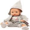 Gotz Muffin Lucky One 13" Bald Baby Doll with Blue Sleeping Eyes, Overalls and Jacket - Ages 18 Months and Up view 3