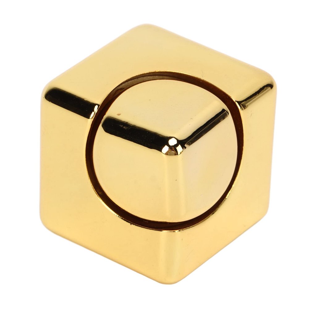 RiToEasysports Fingertip Cube Gyroscope, Metal Square Finger Gyroscope Rotary Cube Stress Relief Decompression Fingertip Toy Hand Square for Chilren Adult