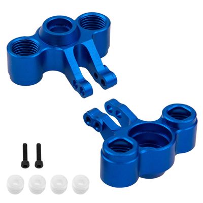 2Pcs Vgoohobby Aluminum Alloy Front Rear Axle Carriers Knuckle Arm #7034 Compatible with 1/16 Traxxas E-Revo 71054 VXL Slash 4WD 70054 Summit 72054 RC Car