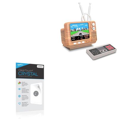 BoxWave Screen Protector Compatible with E-MODS Retro Games Console GV300S - ClearTouch Crystal (2-Pack), HD Film Skin - Shields from Scratches