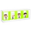 OnDisplay Wall/Table Mount Deluxe Neon Acrylic Display for Funko Pop/Dolls/Figurines - Keeps Collectible Bobbleheads, Blinds, and Collectibles Clean and Dust Free (4 Section - Neon Green) view 1