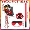 Seematn Race Car Piata Bundle with a Blindfold, Bat and Confetti Birthday Party Supplies Small Racing Piata for Construction Party Decor view 2