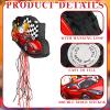 Seematn Race Car Piata Bundle with a Blindfold, Bat and Confetti Birthday Party Supplies Small Racing Piata for Construction Party Decor view 3