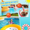 Dilabnba 8Inch Mini Basketball for Kids Adults,Size 3 Rubber Replacement Soft Bouncy Ball for Basketball Hoop, Toddler Baby Beach Pool Ball for Sport Party Game(Orange 4PCS) view 2