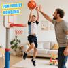 Dilabnba 8Inch Mini Basketball for Kids Adults,Size 3 Rubber Replacement Soft Bouncy Ball for Basketball Hoop, Toddler Baby Beach Pool Ball for Sport Party Game(Orange 4PCS) view 4
