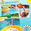 Dilabnba 8" Mini Rubber Replacement Basketballs for Mini Basketball Hoop, Toddler Soft Beach Pool Bouncy Ball Bath Toys Sports Party Game for Kids Toddlers (4PCS / Red Green Blue Orange) view 2