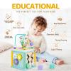 Airlab Wooden Activity Cube Montessori Toys for 1 2 3 Year Old Baby Toys 12 Months Toddlers 1-3 Birthday Gift Boys Girls Sensory Interactive Learning Toys view 4