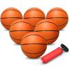 Dilabnba 6'' Mini Orange Basketballs for Basketball Hoop Over The Door, Kids Replacement Bouncy Beach Balls for Pool Indoor Outdoor, Basketballs Sport Game Gift for Boy Girl (6 PCS) view 1