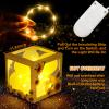 Honoson 54 Pieces Sunflower Baby Shower Party Decorations Sunflower Balloon Boxes with LED Light Strings You Are My Sunshine Birthday Decorations Backdrop for Sun flower Themed Wedding Supply Decor view 3