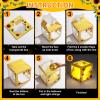 Honoson 54 Pieces Sunflower Baby Shower Party Decorations Sunflower Balloon Boxes with LED Light Strings You Are My Sunshine Birthday Decorations Backdrop for Sun flower Themed Wedding Supply Decor view 4