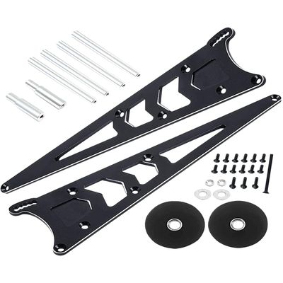 Rcarmumb Wheelie Bar Kit Upgrades Part for 1/10 Slash 2WD,Rustler,Bandit,Aluminim Alloy Adjustable Wheelie Bar Kit Tail Wheel Head up Wheel Assembly RC Upgrades Part.