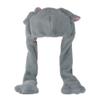 JOYHY Kids Adults Plush Hat Ear Moving Ear Flap Hat with Paw Elephant Style 3 view 2