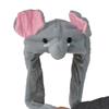 JOYHY Kids Adults Plush Hat Ear Moving Ear Flap Hat with Paw Elephant Style 3 view 3