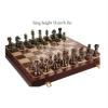 AQUETI Chess Set Chess Game Set Chess Board Metal Chess Adult Set 20x20inTravel Chess Set with Board Folding Wooden Chess Board Chess Board Game view 2