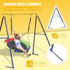 43 Saucer Tree Swing Metal Frame Full Steel Swing Stand, Swing Set 71 High Textilene & Full Metal Tubes (Blue Stand) view 2