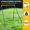 43 Saucer Tree Swing Metal Frame Full Steel Swing Stand, Swing Set 71 High Textilene & Full Metal Tubes (Blue Stand) view 4