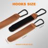 Baby Stroller Hooks Clip or Hanging Diaper Bags, Multipurpose Hooks for Electric Bicycles/Bikes Hanging Bags, Shopping Bags, Totes, Free Hands, Stroller Accessories, Stroller Hooks Clips (Brown-2pcs) view 3