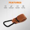 Baby Stroller Hooks Clip or Hanging Diaper Bags, Multipurpose Hooks for Electric Bicycles/Bikes Hanging Bags, Shopping Bags, Totes, Free Hands, Stroller Accessories, Stroller Hooks Clips (Brown-2pcs) view 4