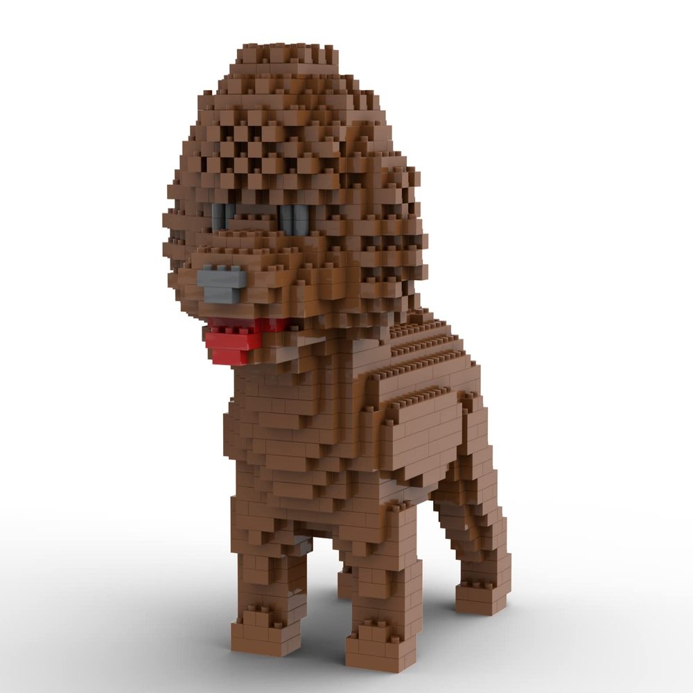 SEMKY Micro Mini Blocks Dog Series Poodle Model Set, (900Pieces) -Building and Pet Toys Gifts for Kid and Adult