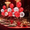 2 Set Red Balloon Centerpieces for Tables Red Balloons Stand Kit for Birthday Party Graduation Baby Shower Valentine's Day Wedding Prom Cake Retirement Table Top Decorations view 4