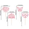 24Pcs Mother's Day Cupcake Toppers Pink Glitter Best Mom Butterfly Cupcake Picks Heart Mom Cake Decorations for Happy Mother's Day Birthday Party Cake Decorations Supplies view 2