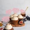 36Pcs Happy Mother's Day Cupcake Topper Happy Mother's Day Cupcake Picks Glitter Heart Best Mom Party Cake Decorations Cupcake Toppers Picks for Mother's Birthday Party Supplies Pink view 4