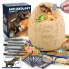 Jumbo Dino Egg Dig Kit, Dinosaur Toys for Kids 5-7, Dinosaur Eggs with 12 Dinosaurs inside, Dino Toy Outdoor Gift with Dinosaur Card, Dinosaur Egg Excavation for Kids Boys Girls Gift 6 and up year old view 1
