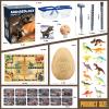 Jumbo Dino Egg Dig Kit, Dinosaur Toys for Kids 5-7, Dinosaur Eggs with 12 Dinosaurs inside, Dino Toy Outdoor Gift with Dinosaur Card, Dinosaur Egg Excavation for Kids Boys Girls Gift 6 and up year old view 3