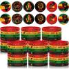 Jexine 96 Pieces Juneteenth Party Supplies Favors Include 48 Happy Juneteenth Silicone Bracelets and 48 Freedom Day Button Pins for African American 1865 Independence Day Parade Party Gifts Supplies view 1