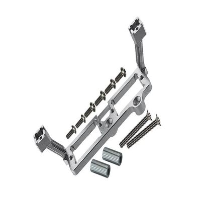 Aluminum Front and Rear Gear Box 2-Speed Diff Lock Servo Mount for Traxxas TRX-4 Trail Defender Crawler/Blazer/TRX-6 Mercedes Benz G63 Upgrades - Silver