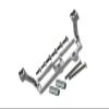 Aluminum Front and Rear Gear Box 2-Speed Diff Lock Servo Mount for Traxxas TRX-4 Trail Defender Crawler/Blazer/TRX-6 Mercedes Benz G63 Upgrades - Silver view 1