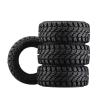 1.33 Inch High Adhesive Crawler Rubber Tires 58mm X 24mm with Foam Inserts for Traxxas 1:18 TRX4M Ford Bronco / TRX4M Land Rover Defender/Axial 1:24 SCX24 Deadbolt / SCX24 Jeep Wrangler Upgrades view 1