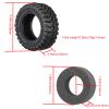 1.33 Inch High Adhesive Crawler Rubber Tires 58mm X 24mm with Foam Inserts for Traxxas 1:18 TRX4M Ford Bronco / TRX4M Land Rover Defender/Axial 1:24 SCX24 Deadbolt / SCX24 Jeep Wrangler Upgrades view 2