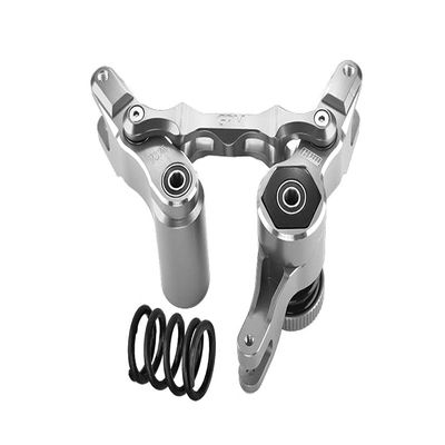 Aluminum 7075-T6 Front Steering Assembly for Traxxas 1:5 XRT 8S Monster Truck 78086-4/1:6 Funco Pro Scale 2WD Sand Car 8S-109076-4 Upgrades - Silver