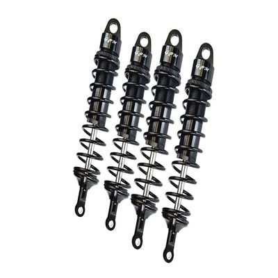 Aluminum 6061-T6 Front and Rear Adjustable Spring Dampers with 6mm Shaft for Traxxas 1/8 4WD Sledge Monster Truck 95076-4 Upgrades - Black