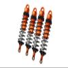 Aluminum 6061-T6 Front and Rear Adjustable Spring Dampers with 6mm Shaft for Traxxas 1/8 4WD Sledge Monster Truck 95076-4 Upgrades - Orange view 1