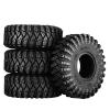 1.0 Inch High Adhesive Crawler Rubber Tires 62mm X 20.5mm with Foam Inserts for Traxxas 1:18 TRX4M Ford Bronco / TRX4M Land Rover Defender/Axial 1:24 SCX24 Deadbolt / SCX24 Jeep Wrangler Upgrades view 1