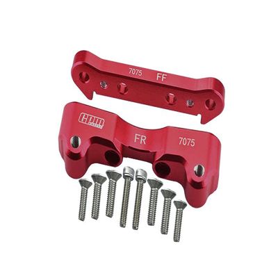Aluminum Front Lower Suspension Mount for Arrma 1:5 KRATON 8S BLX/Outcast 8S BLX/KRATON EXB Roller Upgrades - Red