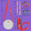 CRAFTEEM Kids Set for Toddlers - Baby Musical Toy w/Wrist Bells, Drum Sticks & Fun Drum Instrument for Boys & Girls - Educational Christmas Birthday Gift. view 3