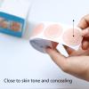 100pcs Men Breast Patch, Breathable and Sweatproof Sports Nipple Pad for Marathon, Self Adhesive Anti Slip Nipple Cover Sticker for Runner, Skin Friendly Invisible Male Boobs Covers(White) view 2