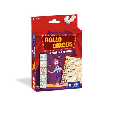 Enigma Distribution Benelux B.V., nl_toys, ENPMN Rollo: A Yatzee Game - Circus NL/FR - Dice Game - Circus Dice - 4+ - 2-6 Players - FR/NL