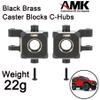 TRX4M Brass Weight Blocks Knuckle Axle Cover Diff Cover Steering Link for 1/18 RC Car TRX4M Upgrade Parts RC Crawler (4-in-1 Set for TRX4M) view 3