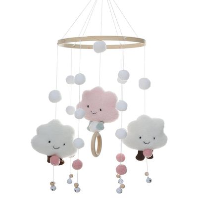 Cloud Baby Mobile for Crib - Hanging Nursery Ceiling Decoration for Newborns, Infants, and Toddlers in Children's Room