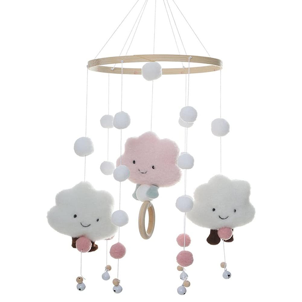 Cloud Baby Mobile for Crib - Hanging Nursery Ceiling Decoration for Newborns, Infants, and Toddlers in Children's Room